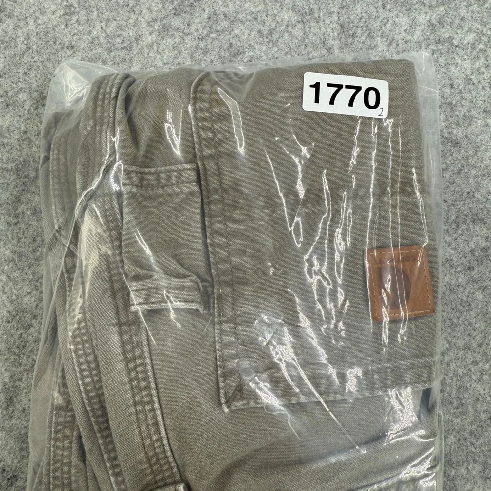 Carhartt Pants Mens 46x33 (actual 44x25) Tan Loose Original Fit Cargo Carpenter - Picture 9 of 9